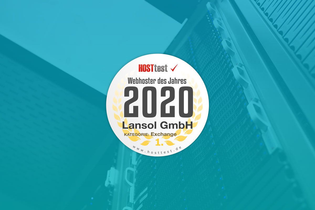 LANSOL zum Webhoster des Jahres 2020 ausgezeichnet