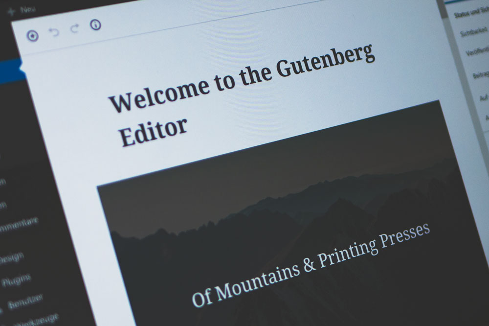 Der neue WordPress Editor Gutenberg